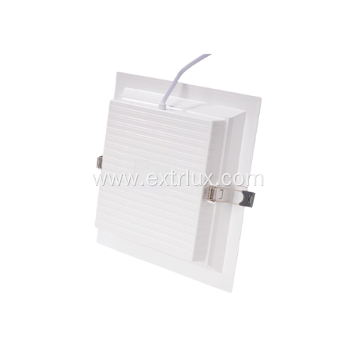 LED Plastic Recessed Anti-glare Square Downlight 12W